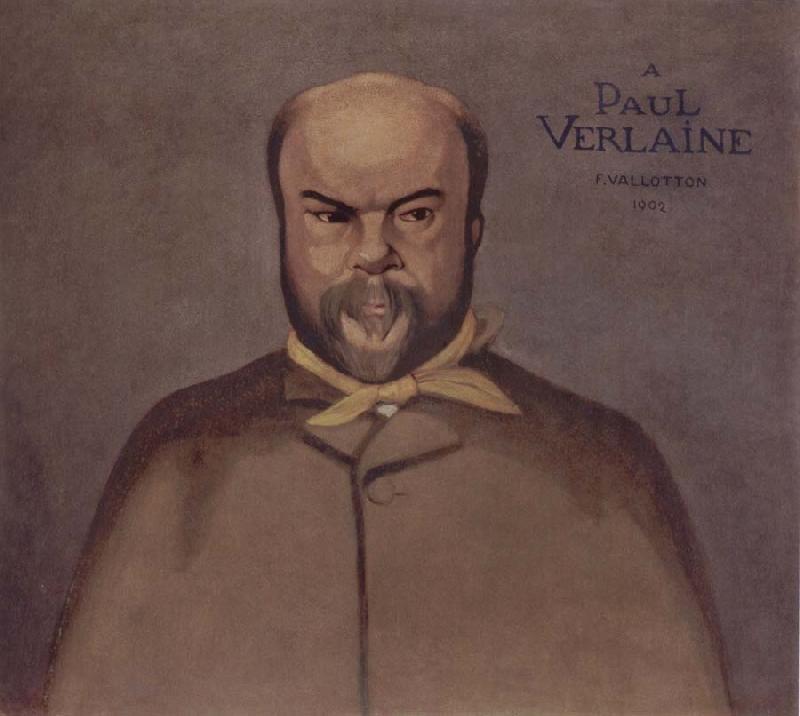 Felix Vallotton Portrait decoratif of Paul Verlaine oil painting picture